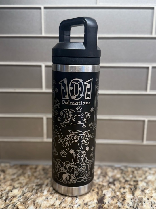Disney Other - Disney 101 Dalmatians custom laser-engraved stainless steel bottle (24 oz)